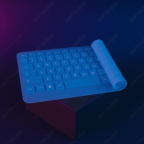(0425) (BLUE) Silicone Keyguard Keyboard Protector Skin Cover for 14.0" keyboard