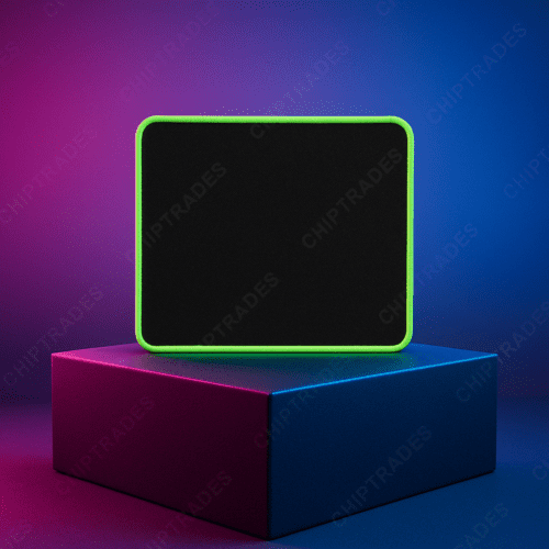 (0525) L-16 NEON Border BLACK Mouse Pad