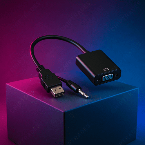 (0525) With AUX audio HDMI to VGA converter