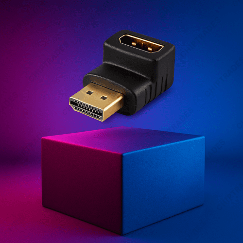 (0625) L shape MICRO HDMI MALE TO FEMALE (M) TO (F)