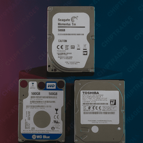 (524) (TDS) Refurbished Laptop HDD 500GB (Seagate, WD, Toshiba) with polyethene Pack (No Warranty)