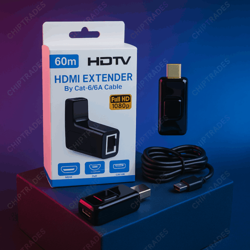 (0325) (DR1) Hdmi extender 60 mtr heavy (white Box) Glossy model