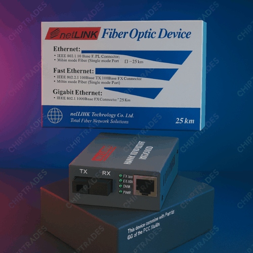 (0625) media converter 10/100 (Fibre Optic Device HTB-3100 A/B -25Km)