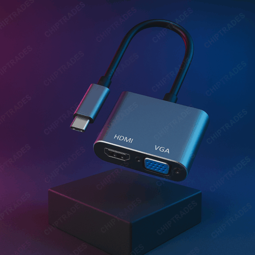(524) (DS) TYPE C TO HDMI + VGA