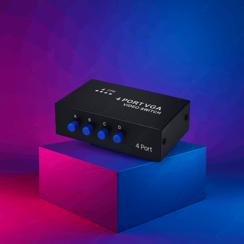 (724)4 Port VGA Video Switch