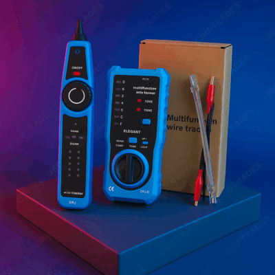 (0625) Wire tracker heavy blue brown box