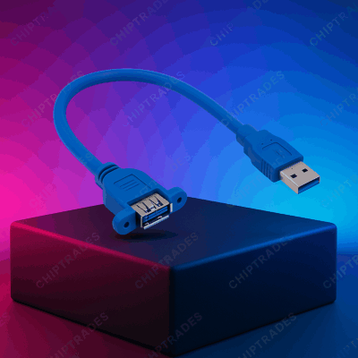 (624) 0.5 meter usb male female with ear 3.0