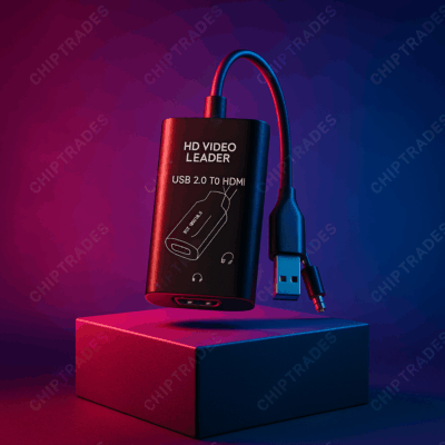 (524) (DS) HD VIDEO LEADER USB 3.0 TO HDMI ( WITH AUX ) CABLE