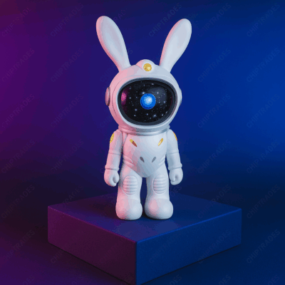 (724) Rabit Space Bunny starry Sky Light
