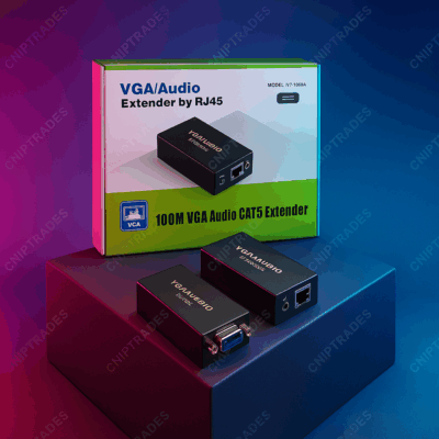 (524) 100 mtr vga audio cat 5 Extender