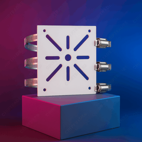(0625) CCTV stand square Big ( with 3 rings)