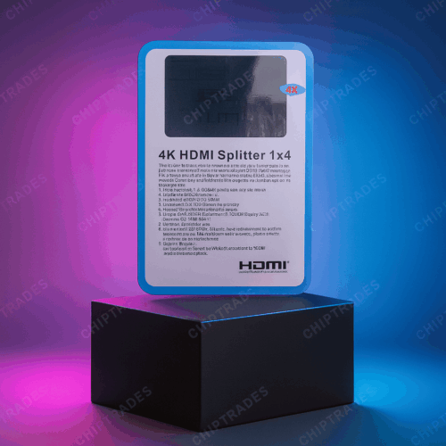 (0625) 4k heavy Blister pack hdmi splitter 4 port