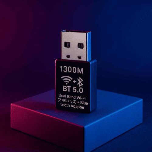 (0625) 1300M +BT 5.0 Dual Band Wifi (2.4G+5G)+Bluetooth Adapter (RN-15)