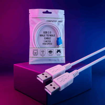 (0325)  2.0 USB Male Male Cable 3 Mtr