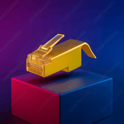 (0425) cat 7 connector (golden)