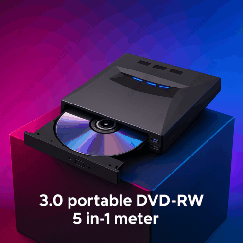 (0525) 3.0 Portable DVD-RW 2 in 1 (USB + type c )