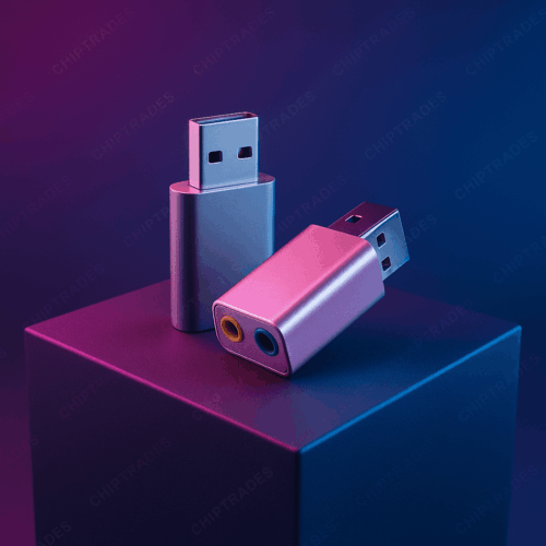 (0625) (Dongle Type) Heavy USB Sound Adapter