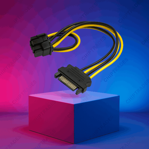 (0425) 8 pin male to 15 pin sata male
