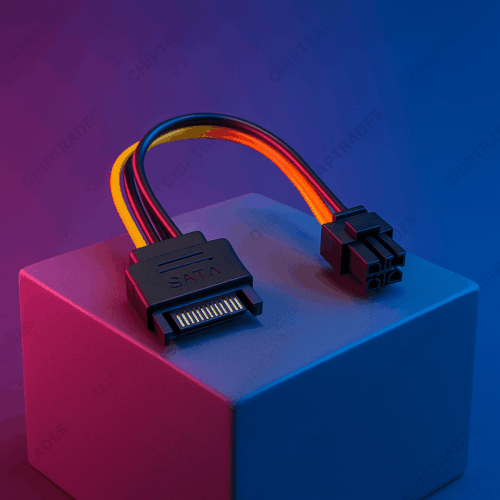 (0425) 6 pin Male to 15 pin Sata Male