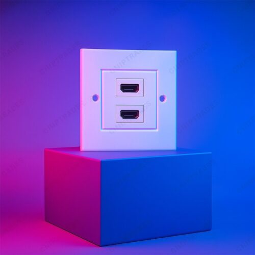 (0125) Dual HDMI Faceplate