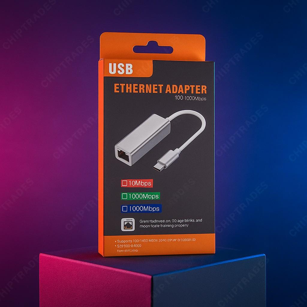 (1125) USB 3.0 TO LAN METAL BODY 1000MBPS (ORANGE BOX)