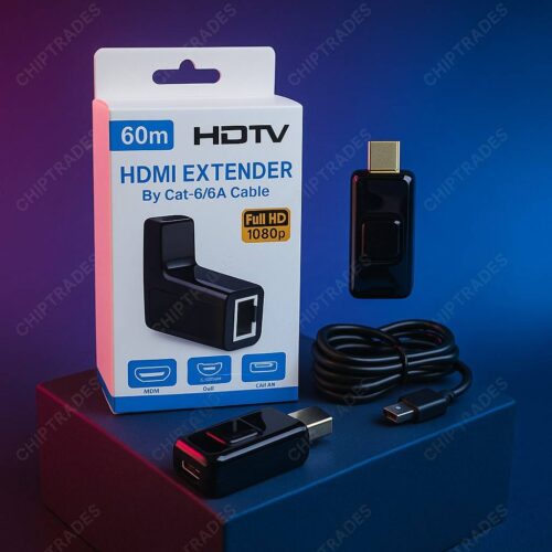 (0325) (DR1) Hdmi extender 60 mtr heavy (white Box) Glossy model