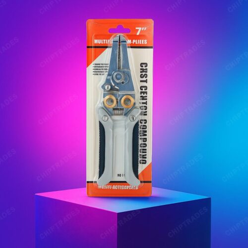 (0525) (DR2) 7" multifunctional pliers (grey Handle )