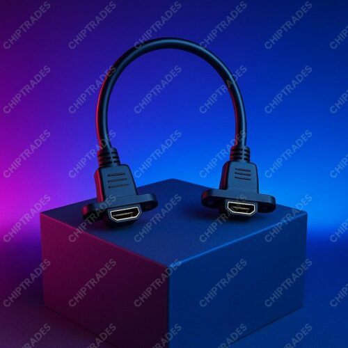 (824) HDMI Female Female with ear (50 cm)