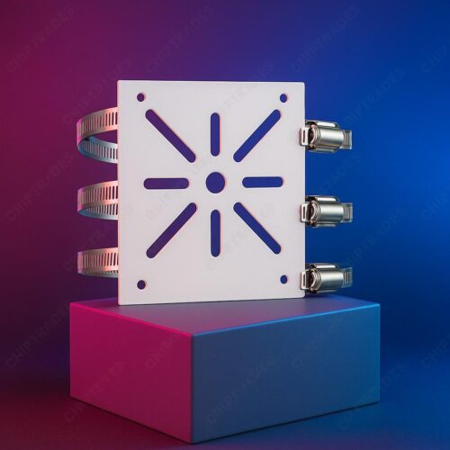 (0625) CCTV stand square Big ( with 3 rings)