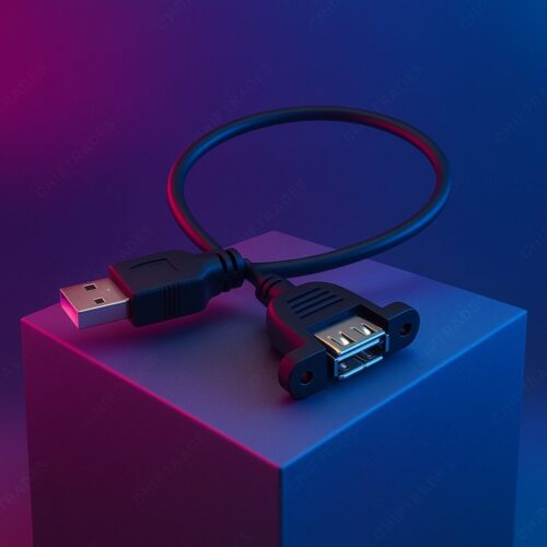 (624)  usb male female 0.3 meter with ear (2.0)