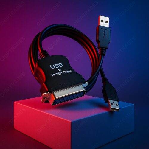 (524) USB Parallel Bafo (WHITE) / USB to Printer cable