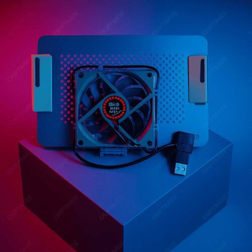 (524) (TDS) Refurbished Metal Cooling pad with Fan with bubble wrap (No Warranty)