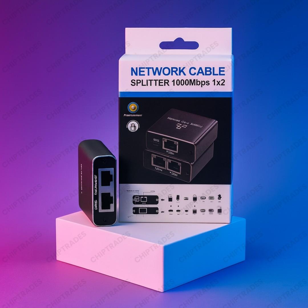 (New 25) Network cable splitter 1x2 (1000Mbps)