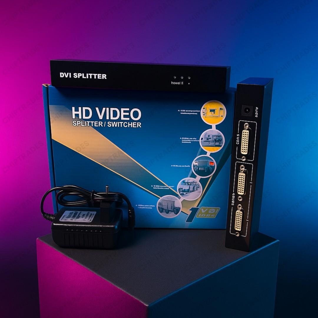 (524) dvi splitter 2 port