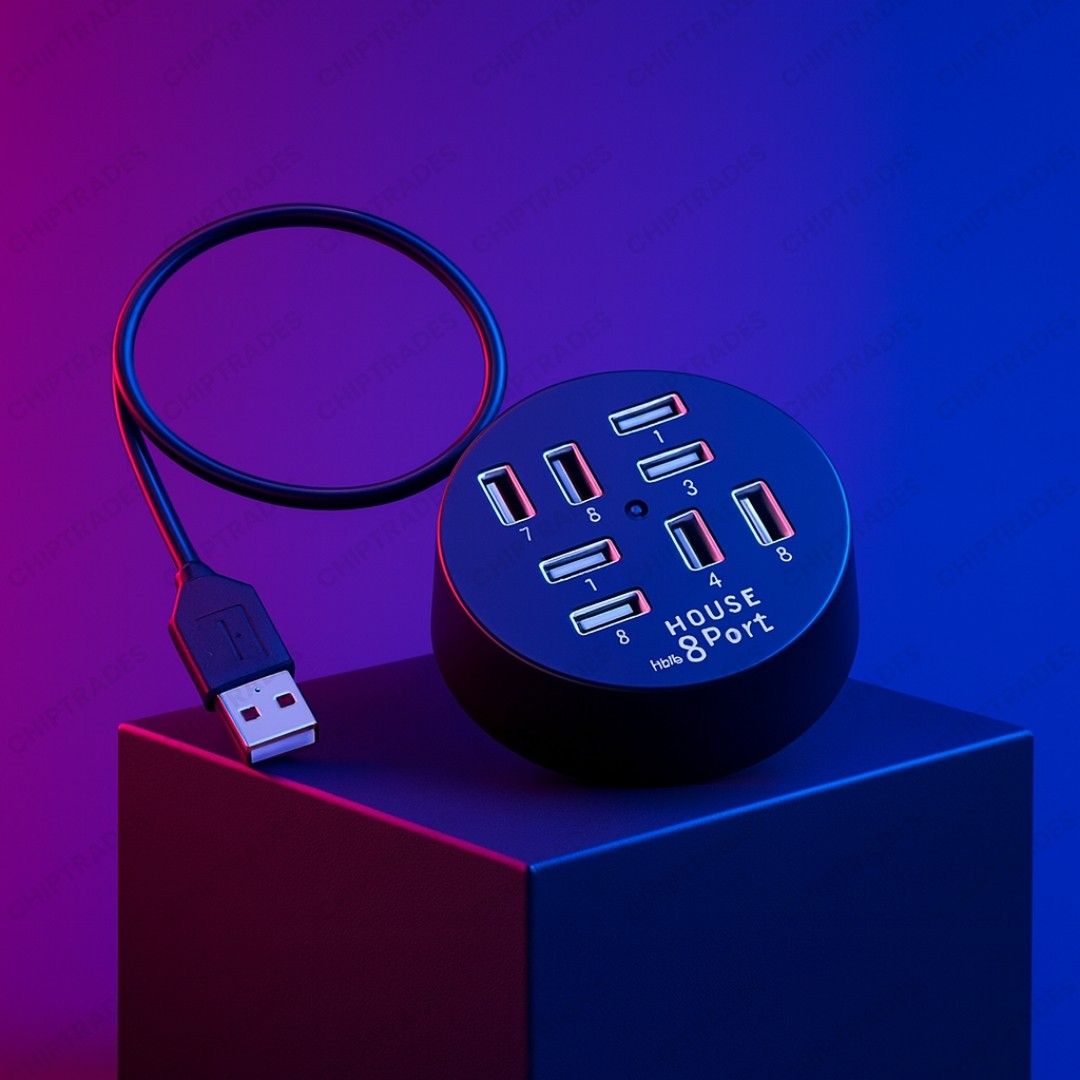 (1225) USB HUB 8 port round