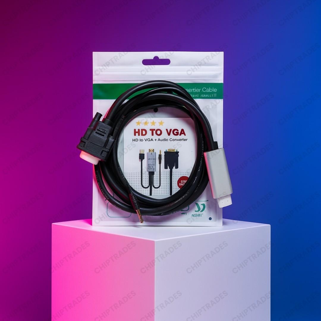 (New 25) Hdmi to vga with audio (heavy with Ic)