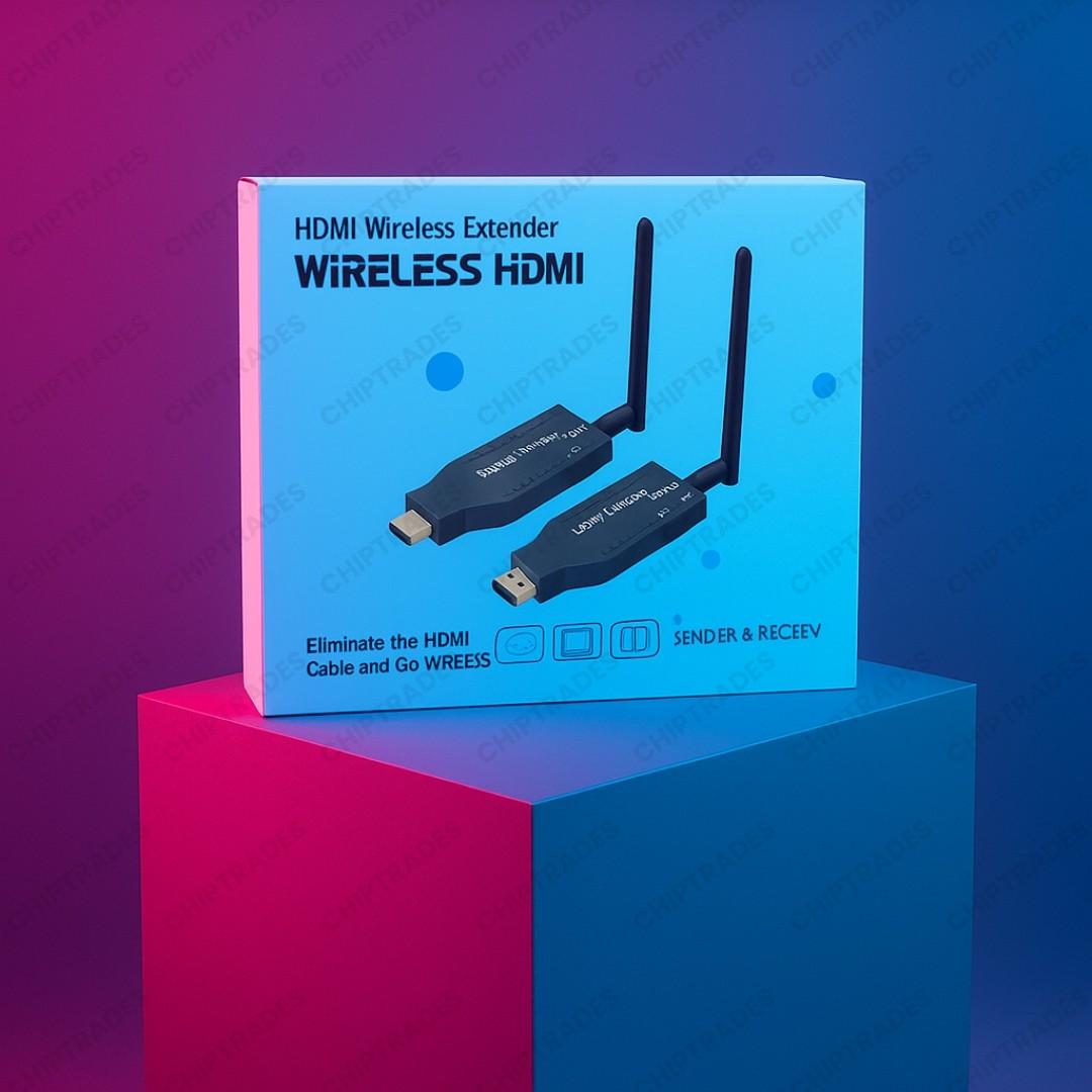 (524) HDMI wireless Extender With Antenna (50 MTR)
