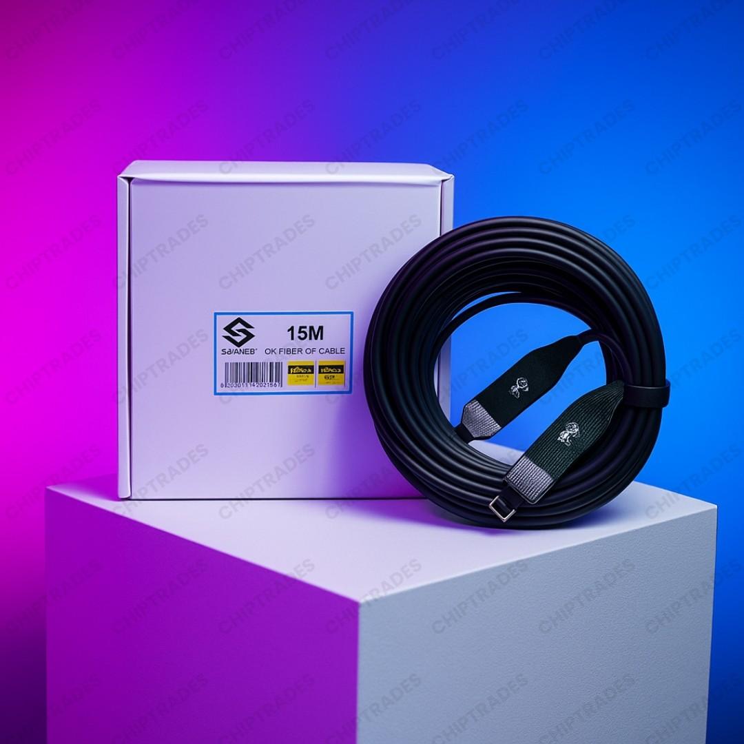 (524) 8k fiber dp to dp cable 15 meter