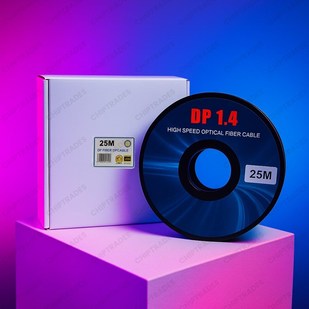 (524) 8k fiber dp to dp cable  25 meter