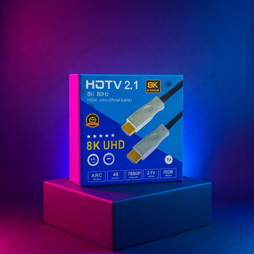 (524) 8k fibre hdmi cable 100 mtr