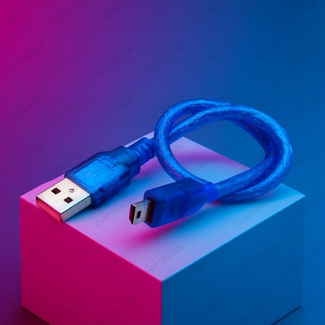 (1225) USB V3 (5pin) 30cm blue