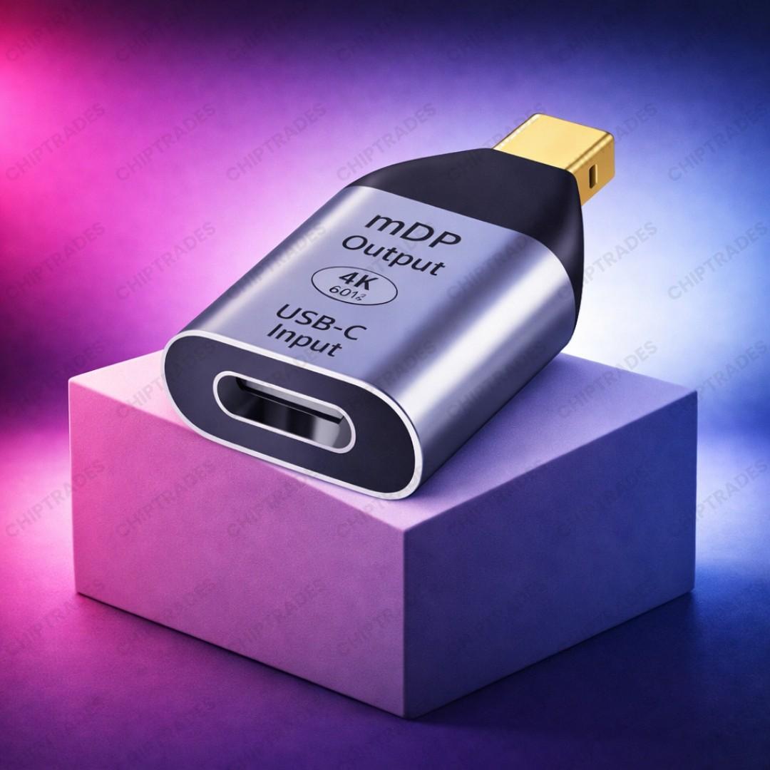 (NEW26) ZC-006 Mini Dp Male to Type C Female - 4k 60Hz