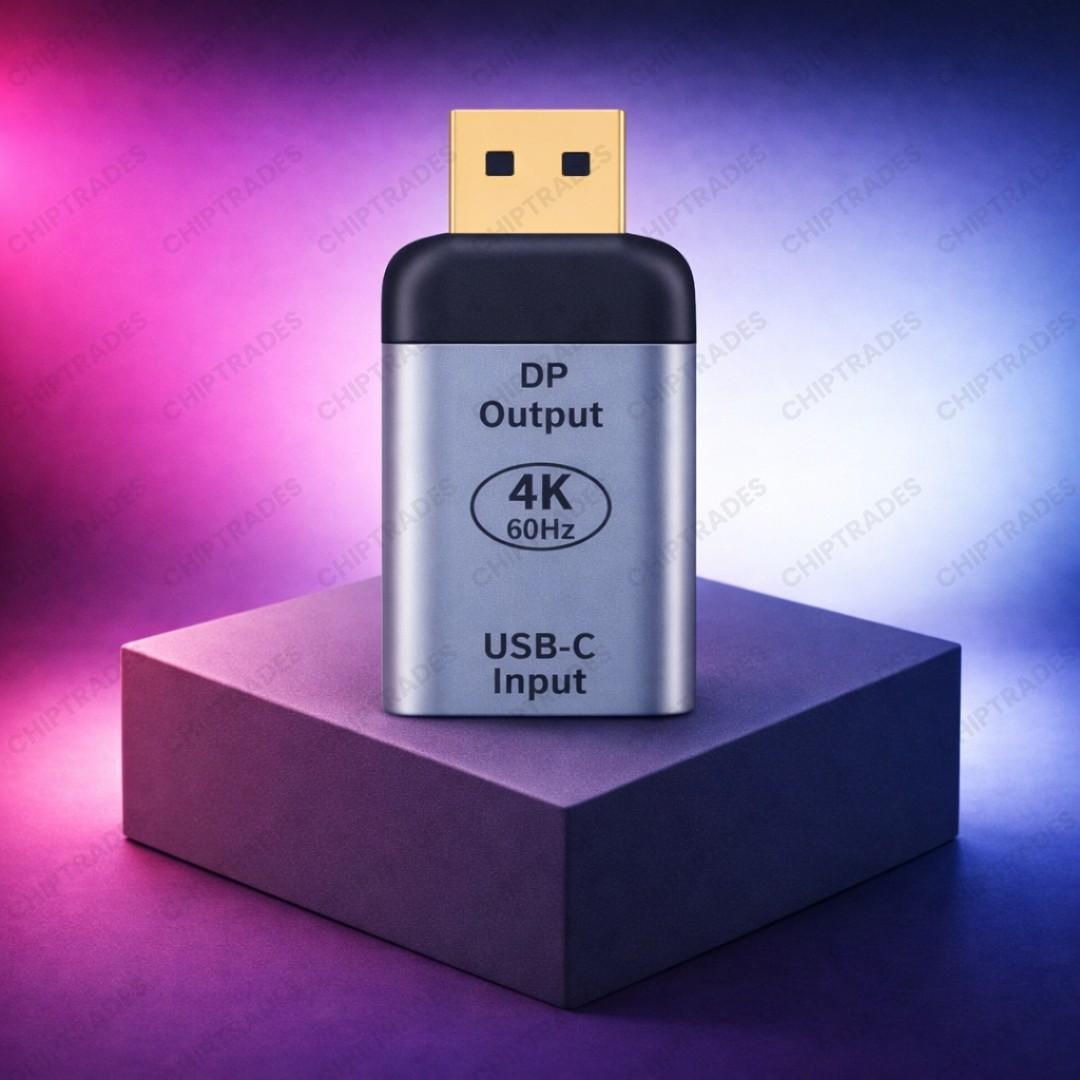 (NEW26) ZC-007 Dp Male to Type C Female - 4k 60Hz