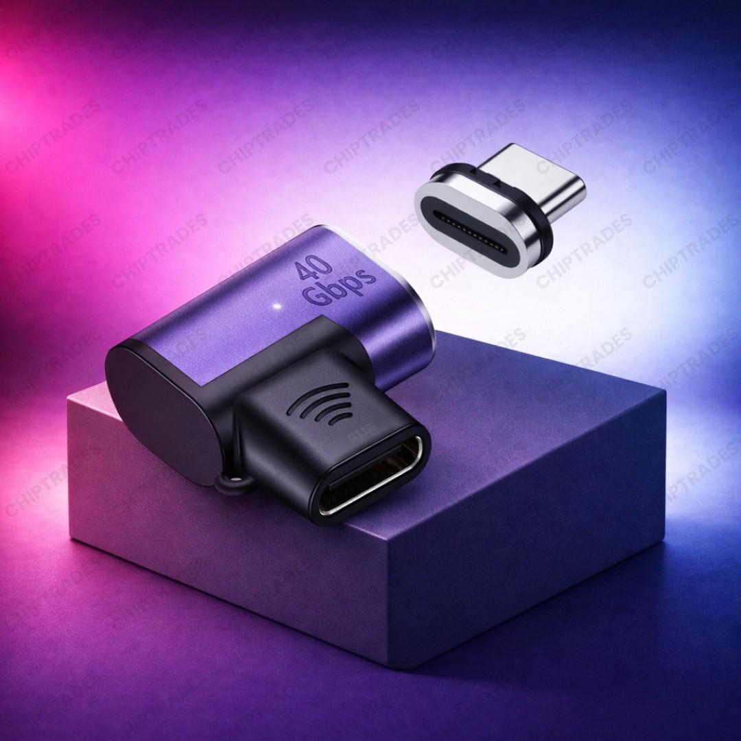 (NEW26) ZC-024 Magnetic Type C Male Female 40gbps