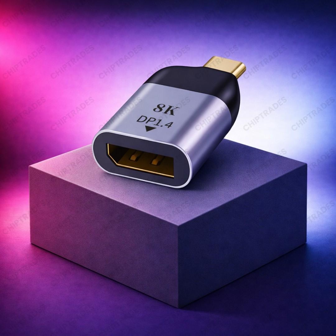 (NEW26) ZC-002 Type C Male to Dp Female - 8k 60Hz