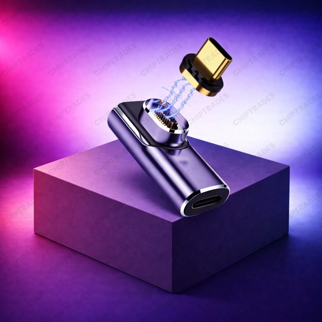 (NEW26) ZC-020 Magnetic Type C Male Female 90 Degree 40gbps