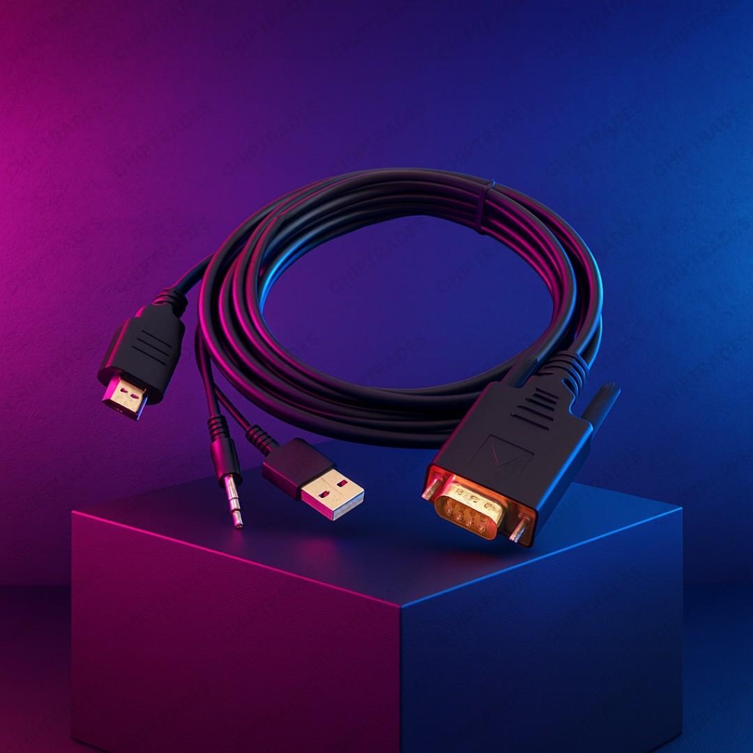 (0426) VGA to Hdmi with audio 1.8 meter