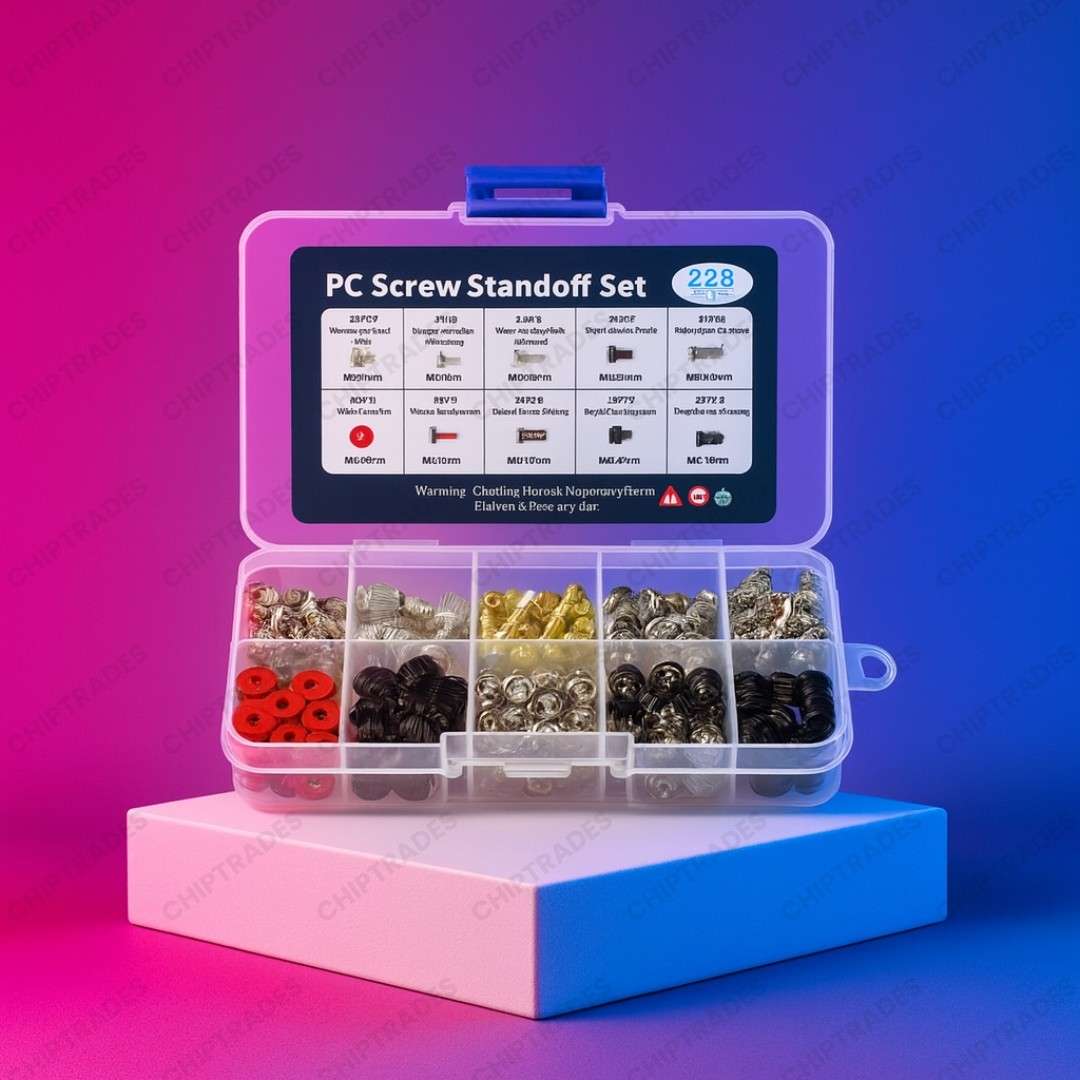 (New 25) Desktop Screw Set (10 Type) (total - 228pcs.)