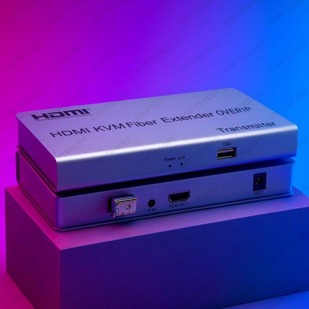 (New 25) (GREEN BOX) HDMI kvm fibre extender upto 20KM
