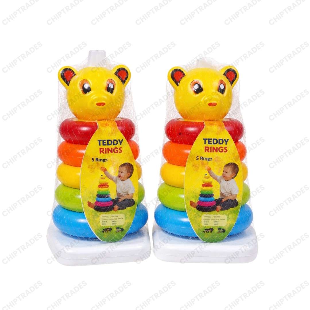 (0326) 5pcs Teddy Ring Set